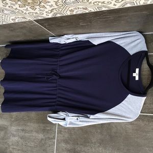 YA Los Angeles adjustable sleeve jersey knit dress